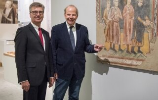 Hubert Böddeker besucht die Caritas-Ausstellung